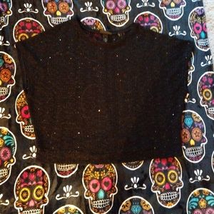 Black Mesh Lane Bryant Shirt